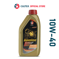 CALTEX Havoline Super 4T Semi-Synthetic Motorcycle Engine Oil 10W-40 (1 Liter) - 4T 10W40