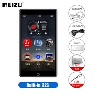 RUIZU เครื่องเล่น MP4 MP3บลูทูธ H1พร้อมลำโพงในตัวหน้าจอสัมผัสเครื่องเล่น MP3บลูทูธแบบพกพาเครื่องเล่น
