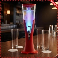 [leipupa] Beer Dispenser Column Transparent Chamber Beer Dispenser Colored Base Barware