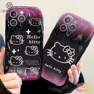 OPPO Reno 11 F Reno 11 5G Reno11 Pro Reno 10 5G Reno10 Pro 5G Reno 8T 5G Reno 8T 4G Reno 8Z Reno 7Z Reno 8 Reno 5 Reno 7 4G Reno 6 Cartoon Gradient KT Cat Shockproof TPU Phone Ca