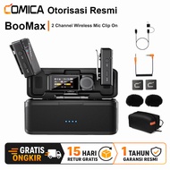 COMICA BooMax Lavalier Microphone 2.4G Dual Channel 32-bit Float 32GB Noise CancelAI for Vlog Interv