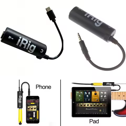 Guitar Interface I-rig Converter Replacement Guitar For Phone Guitar Audio Interface Guitar Tuner Gu