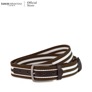Louis Montini (Americo) เข็มขัดผ้าคอตตอน ผสมหนังวัวแท้ เข็มขัดผ้าใบ ผ้าแคนวาส Canvas Belt MCT20