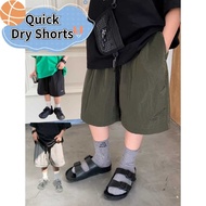 [Boy Shorts] (11-37kg) Elastic Waist Printed Boy Shorts Quick Dry Summer Korean Fashion Boy Shorts