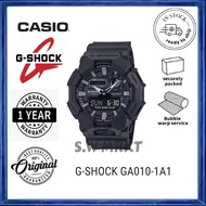 100% ORIGINAL CASIO G-SHOCK GA-010-1A1 / GA-010-1A1 / GA-010 FULL BLACK BIO-BASED RESIN BAND MEN SPO