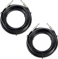 UMOKI 15 Feet 12 Gauge 1/4 Inch to 1/4 Inch Male Speaker Cables - 15ft 12AWG 6.35mm Male Jack Stereo