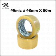 (5ROLL) -Clear / Brown Opp Tape Selefon Tape Cellulose Tape Packaging Tape Packaging Brown Tape Frag