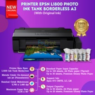 EPSON PRINTER L1800 A3+ Single Function Infus Pabrik 6 Warna Recommend untuk cetak Foto