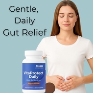 Gut Health & Digestive Support Supplement – Chewable Wafers with GutGard® DGL, Slippery Elm & Marshm