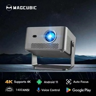 Magcubic HY450GT Smart Projector Google TV OS Support 4K 60Hz HDR10 HLG Native 1080p Official Netfli