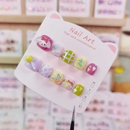 Children Wear Nails Children Nails Manicure Cute Melody Cartoon Baby Nails
