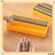 Coin Storage Box Change Storage Box Coin Banknote Storage Coin Transparent Storage Box with Lid Port