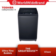 Toshiba AW-DUM1500LM(SG) 14KG Top Load Inverter Washing Machine Mesin Basuh