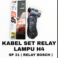 BOSCH H4 LAMP RELAY CABLE SET (BOST RELAY)