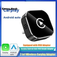Wireless Carplay Android AUTO 2in1 WiFi & BT5.0+Voice Type C Adapter Smart AI Box Wired CarPlay to W