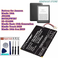 RS+▽▽E-book E-reader Battery 58-000226 for Amazon Kindle 10th,J9G29R,B07DLPWYB7,53-014490,Kindle Tou