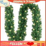 Rubikcube Christmas Pine Vine Wreath  2.7m Durable for Garden