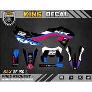 Decal KLX BF KLX OLD KLX S DECAL KX CUSTOME DECAL KLX BF 150L 39