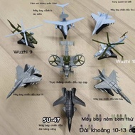 4D Model Series 2 Airplane Su-47 Fighter SU-33 Military Building Blocks Helicopter Toy F-117 Wuzh