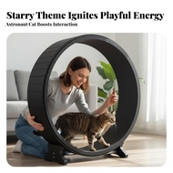 Spacious cylinder Feline jogning Wheel Stable Base feline Treadmill Sturdy Design Pet Exercise gear 