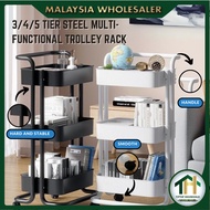 【TIPTOP】3 Tier Steel Trolley Rack Rak Dapur Kitchen Storage Rack Storage Movable Steel Troli Rak