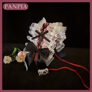 PANPIA Phụ Nữ Của Tóc Ban Nhạc Lolita Headband Ngọt Ngào Bow Ren Lolita Phụ Kiện Nhật Bản Lo Cô Gái