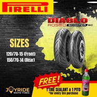 PIRELLI DIABLO ROSSO SCOOTER FOR XMAX KYMCO TUBELESS TIRES