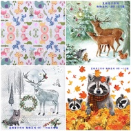 Decoupage German Napkins (33X33CM~2 Sheets)/Animal Series 445~448~Full Picture