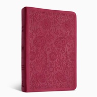ESV Value Compact Bible: TruTone , Raspberry, Floral Design