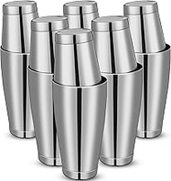Lallisa 10 Pieces Cocktail Shakers Professional Bar Boston Shaker Set Stainless Steel Martini Shaker