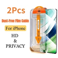 2Pcs Easy Install Tempered Glass HD/Privacy  For Oppo Reno 10 10pro 9 9pro1111f 11pro 12 12pro12f Sc