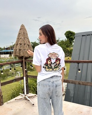 VINTAGE FACTORY เสื้อยืด Cotton100% WELCOME NEVADA - เทคนิคซิลค์สกรีน สีจมลงเนื้อผ้า