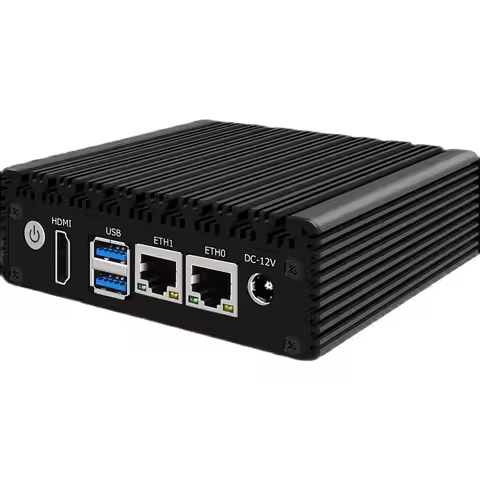 P1 Mini PC 6W Low Power Intel N3160 Quad Core Quad Thread X86 Soft Router 2*1000M Lan Port HD-MI Out