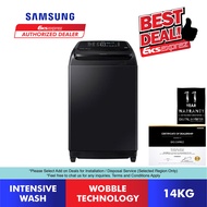 Samsung Top Load Inverter Washing Machine (14KG) WA14R6380BV/FQ Washer / Mesin Basuh with Wobble Technology