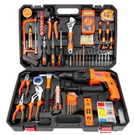 Woodworking Electric Drill Set Hardware Toolbox Repair Combination Set Electrician Tools Household C