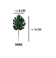 Daun Artificial Monstera (Mini Biasa Besar) / Daun Artificial / Daun Dekorasi / Daun Plastik