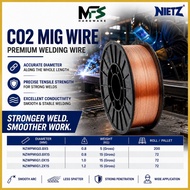 NIETZ CO2 MIG Welding Wire ER70S-6 0.8mm / 1.0mm / 1.2mm 5KG 15KG Premium Copper Coated Mild Steel W