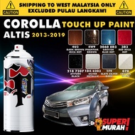 TOYOTA ALTIS GEN 11 2013-2019 🚗 DIY Touch Up Paint Aikka Spray 370ml 0.5L 1L Cat Spray, Kereta Toyot