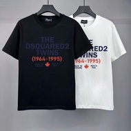 Dsquared2 Pure Cotton Round Neck T-Shirt Men Women Couples Style