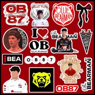 OLLIE BEARMAN STICKERS FORMULA ONE F1 RACING WATERPROOF STICKERS