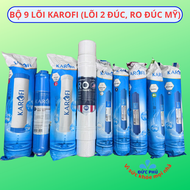 KAROFI-BỘ 9 LÕI LỌC KAROFI DÙNG CHO MODEL B930 Ne-239...(lõi 2 đúc RO Mỹ ĐÚC)