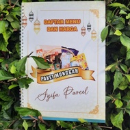 Custom Food Menu Book menu book package Menu book Price list