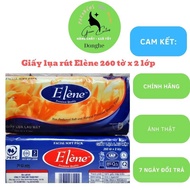 Combo of 3 packs of Elène tissue paper, super soft, facial wipes, for baby's skin, 260 sheets x 2 la