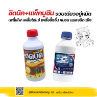 ชุดจัดการ เพลี้ยจั๊กจั่นฝอย เพลี้ยไฟ เพลี้ยไก่แจ้ แมลงปีกแข็ง ซิดบัค Vs แพ็คบูซีน ขนาด 1 ลิตร 2 ขวด