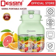 DESSINI ITALY 500mL USB Rechargeable Portable Bottle Juicer Blender Chopper Grinder Mixer Smoothie /