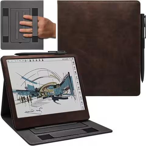 Double Stand Case for 10.3" Onyx Boox Tablet Note Air 5 C Cover with Elastic Pen Holder/Auto Sleep&W