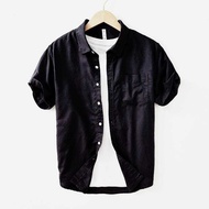 KEMEJA Latest USA Men's Short Sleeve Shirts Size M-5XL Formal-Casual Shirts for Men