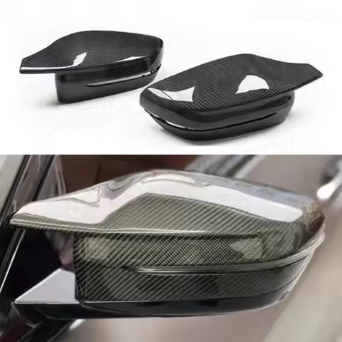 Carbon Fiber Material Rearview Mirror Cover For BMW 3 5 6 7 8 Series G11 G12 G14 G15 G16 G20 G21 G30