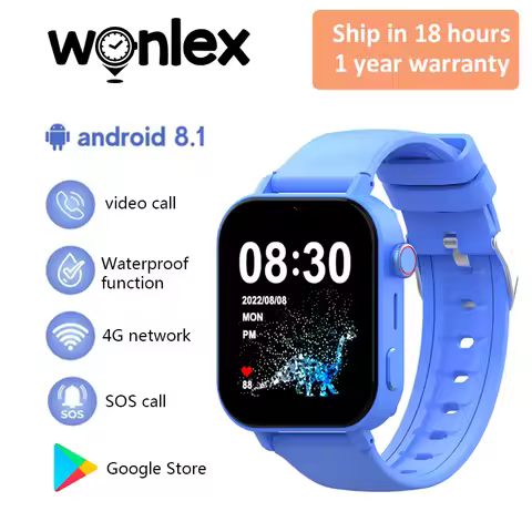 Wonlex KT36 Smartwatch Kids Google Store APP Download GPS WiFi Tracker Video Call SOS Alert Drink Re