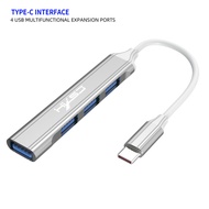 USB C Hub 4-Port USB Hub Slim Mini Data Adapter Multiport Dongle With Cable For Laptop PC Printer Flash Drive